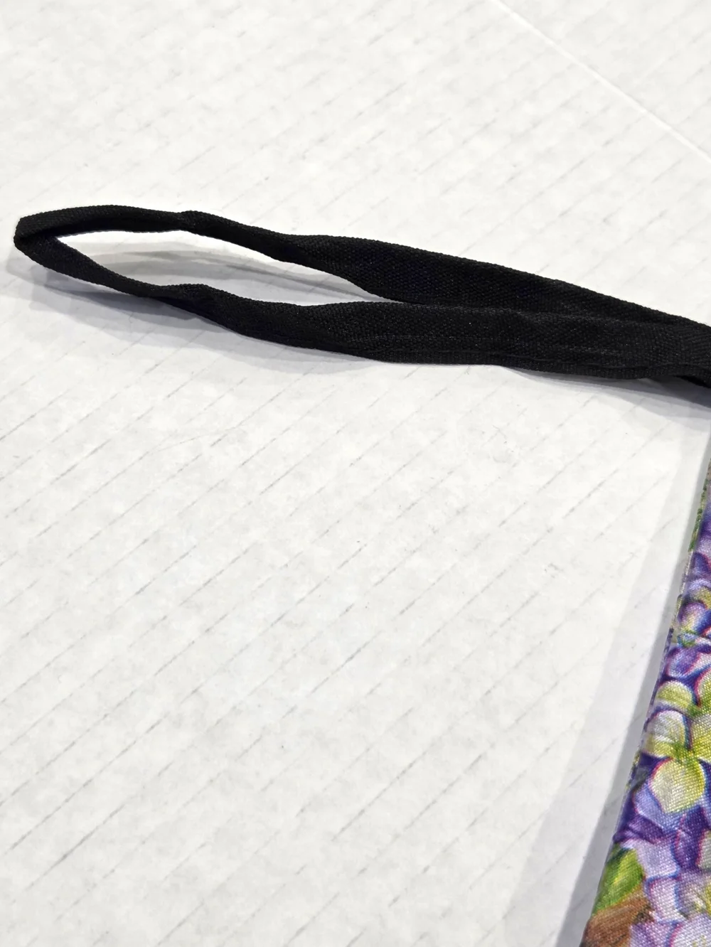Butterfly & Floral Hydrangea Pouch Wristlet Makeup & Travel Bag EUC